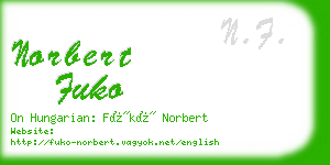 norbert fuko business card
